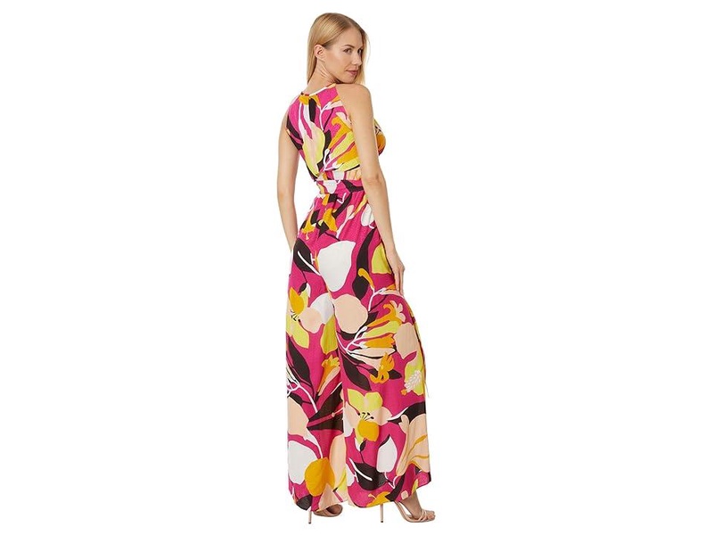 Molliah Halterneck Jumpsuit with Wrap Bodice Detail