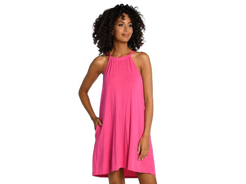 Draped Darline High Neck Dress