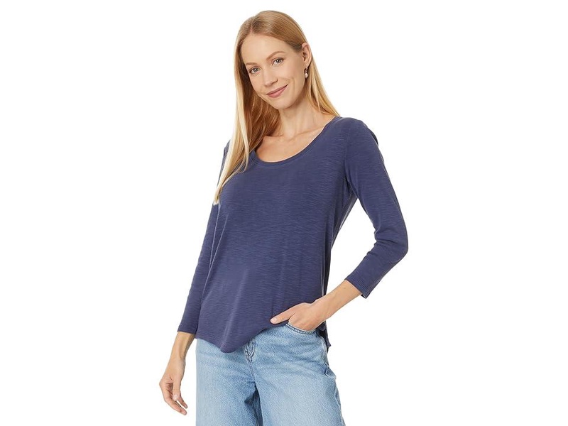 Ashby Isles Rib 3/4 Sleeve Scoop