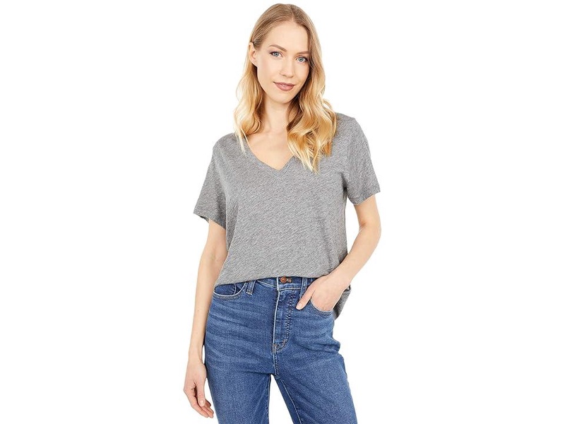 Whisper Cotton V-Neck Tee