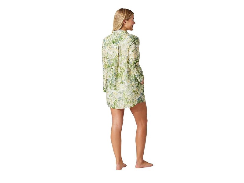 Paradise Fronds Pocket Bf Shirt