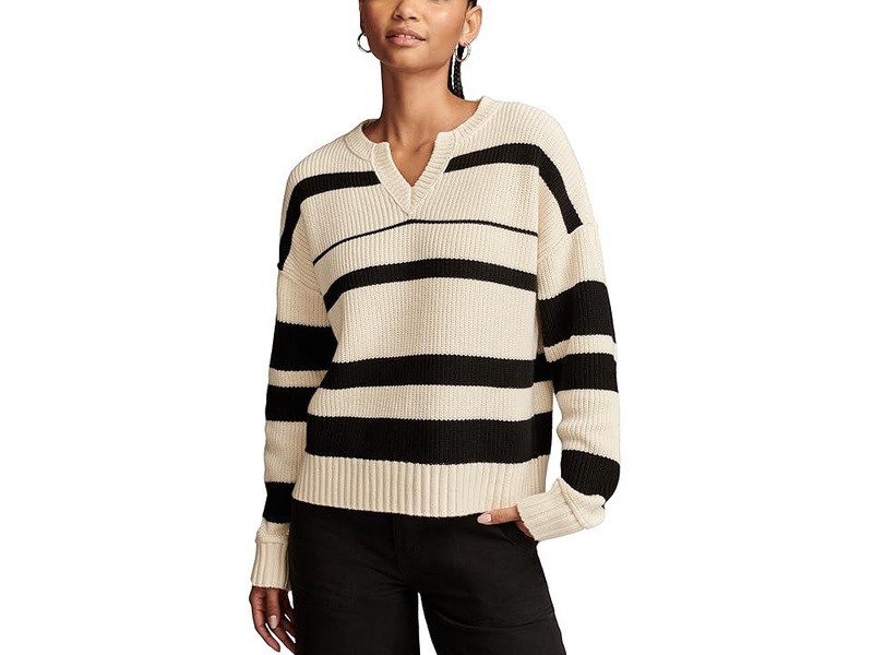 Notch Neck Pullover