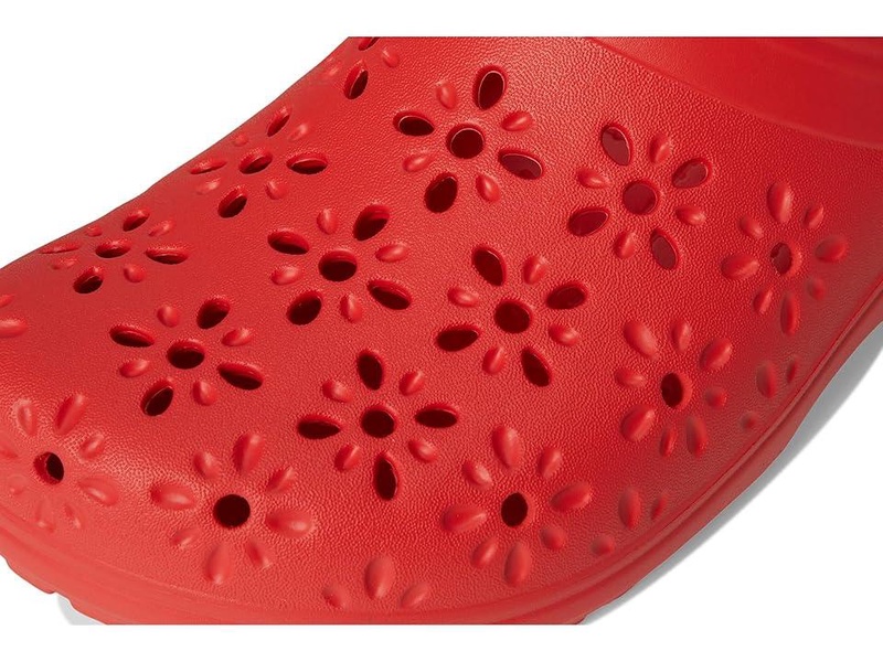 Classic Clogs with Floral Cut Out Design