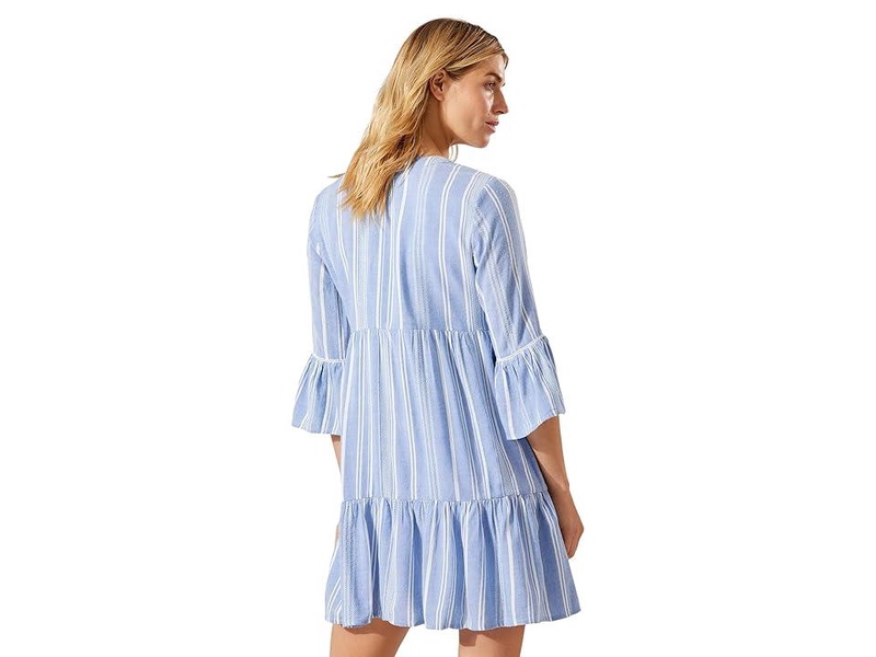 Just Beachy Stripe Tier Dress