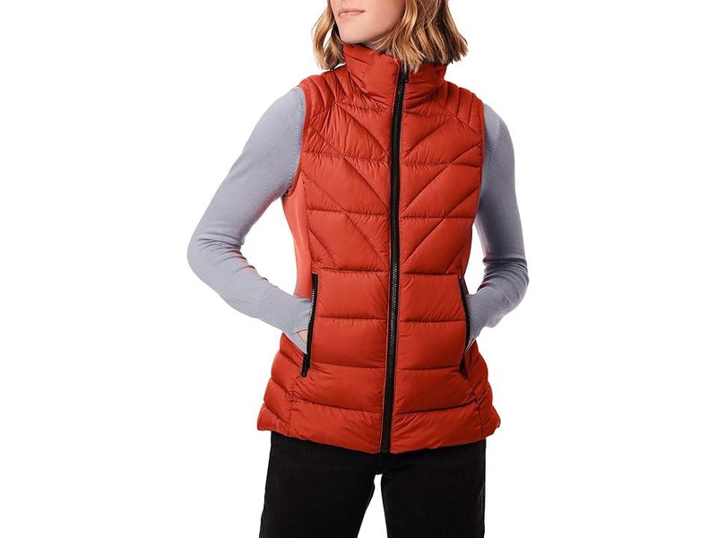 Softy Glam Quilted Vest with Neoprene Combo