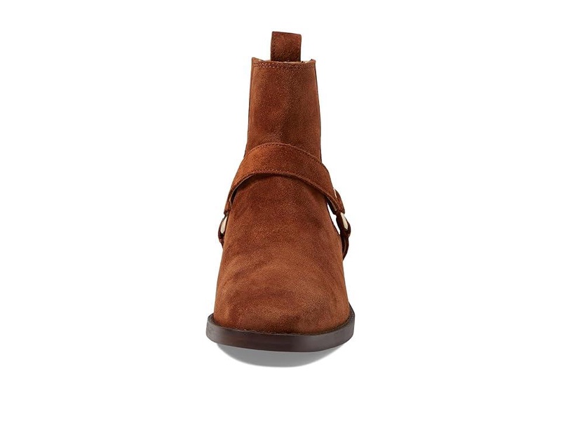 The Santiago Western Ankle Boot in Suede