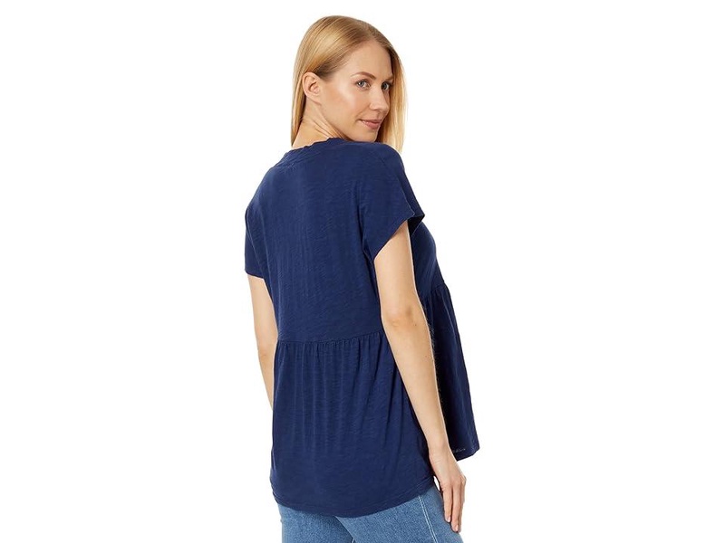 V-Neck Short Sleeve Tier Top