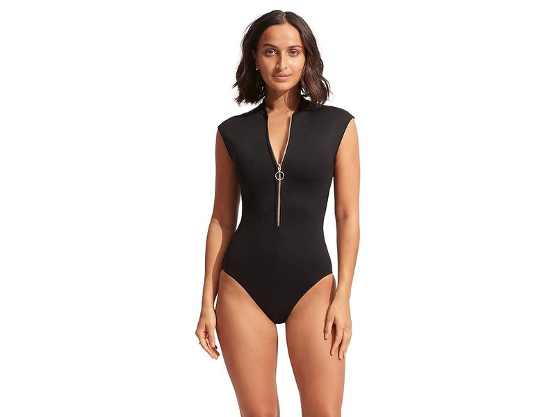 Seafolly Collective Zip Front One-Piece