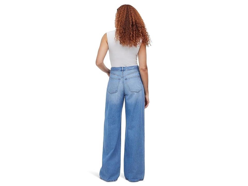 Superwide-Leg Jeans in Hambley Wash: Drawstring Edition