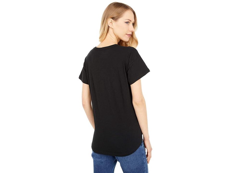 Whisper Cotton Rib-Crewneck Tee