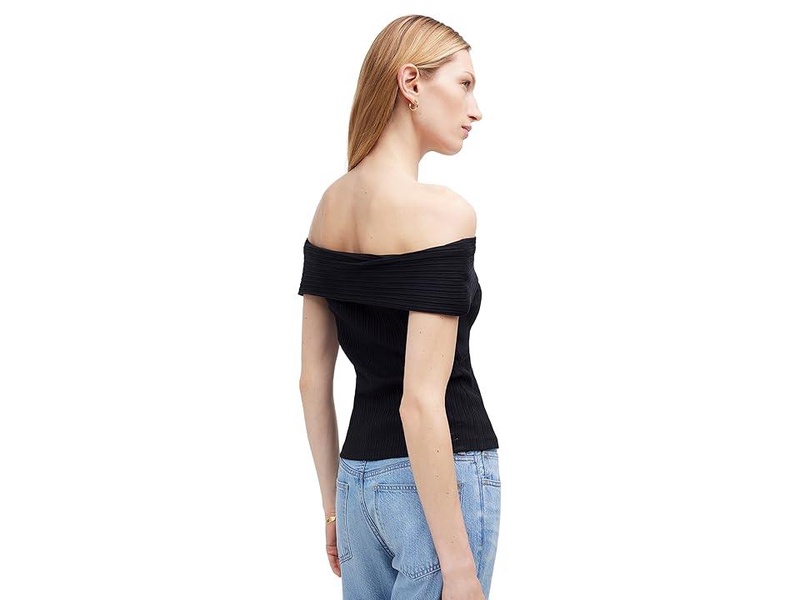 Ribbed Off-the-Shoulder Top