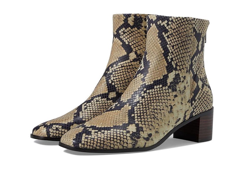 The Essex Ankle Boot in Snakeskin-Stamped Leather