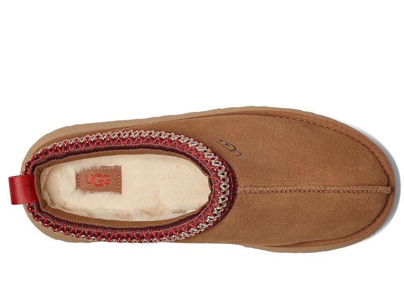 'Tazz' Beige Sabot With Embossed Logo In Suede Woman