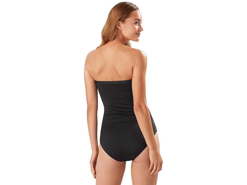 Pearl Shirred Bandeau One-Piece