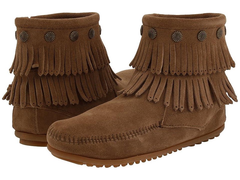 Double Fringe Side Zip Boot