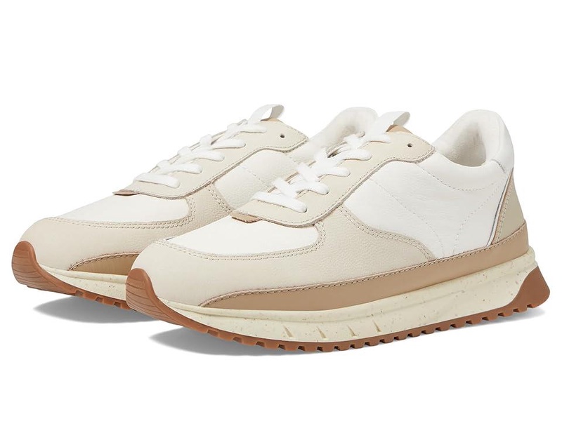 Kickoff Trainer Sneakers in Neutral Colorblock Leather