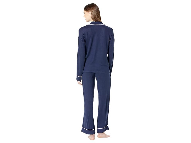 Long Sleeve Notch Long PJ Set