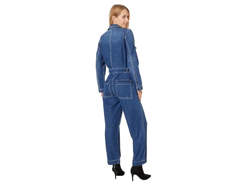 Zip Front Iconic Coverall in Dewitt Wash