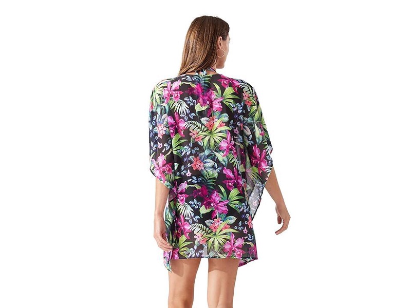 Coastal Gardens Lace-Up Tunic