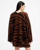 Zoe Oversized Tiger Stripe Cardigan