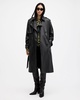 Hendry Relaxed Fit Leather Trench Coat