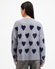 Amora Love Heart Jacquard Brushed Sweater