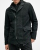 Norton 2-In-1 Hooded Suede Blazer