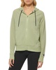 DKNY Women's Zip Up Sprint Mesh Hoodie