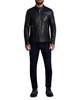 KARL LAGERFELD Men's Leather Racer Jacket