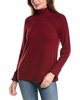 Jones New York Women's Mock Neck Sweater with Rib Detail