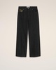 Black Cotton Large Fit Jeans 