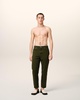 Green Cotton Tapered Fit Jeans