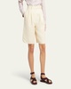 Rupert Pintuck Natural Dyed Linen Shorts