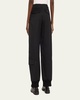 Front Button Placket Wool Trousers