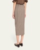 Clarissa Plaid Midi Skirt