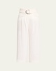 Marguerite Belted Cropped Pants