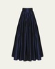 Pleated Silk Ball Skirt