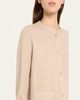 Meri Shimmer Button-Down Sweater