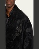 Men's Embellished Boxy Armour Tapestry Jacket