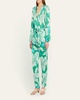 Valery Lily-Printed Satin Jumpsuit