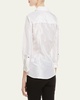 Taffeta Button-Front Shirt