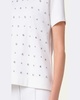 Cotton Jersey T-Shirt with Crystal Studs Embellishments