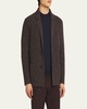 Men's Cashmere Single-Breasted Overcoat