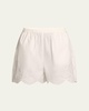 Aurora Broderie Anglaise Scallop Shorts