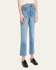 Loverboy High-Rise Cropped Jeans with Frayed Hem