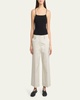 Amara Cotton Twill Suiting Cropped Pants