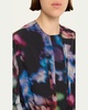 Alair Belted Printed Puff-Sleeve Jacket