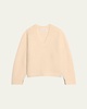 Cashmere Deep V-Neck Cape Sweater