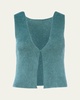 Brushed Mohair Cropped Vest