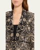 Sarai Floral-Print Single-Button Jacket